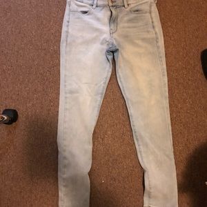 AE light wash jeggings